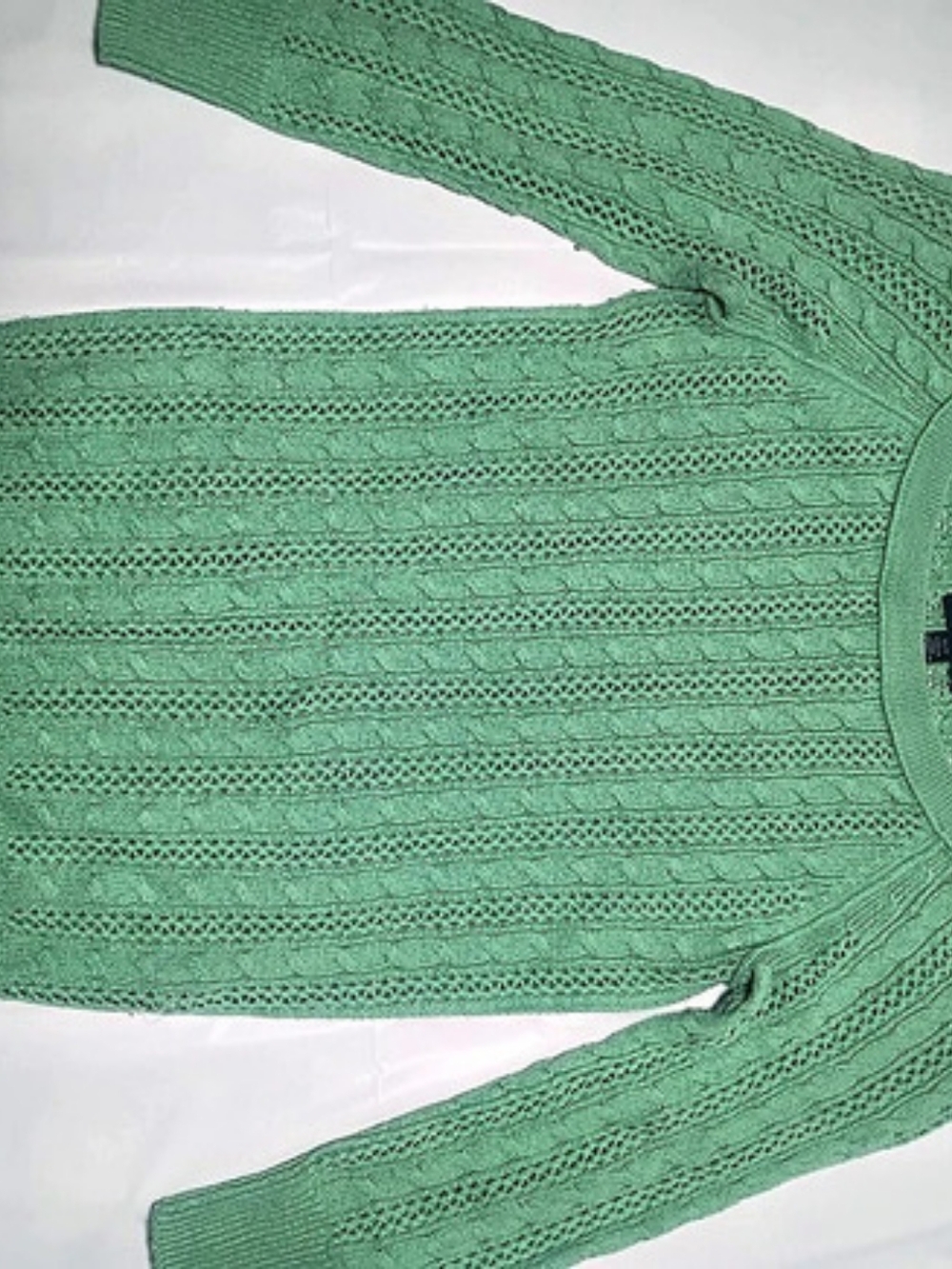 American Eagle Outfitters Open Knit Cardigan in Green Size XS